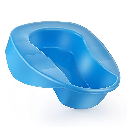 AWOKEN Bedpan Urine Bottle for Male and Female Adult, Thick Firm Bed pan, Thick Firm Bedpan Urinals for Women Men Elderly Patient