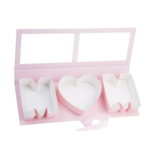 Harilla Caja de Regalo de Flores del día de la Madre Caja de envasado Transparente Arreglo Floral para Aniversario