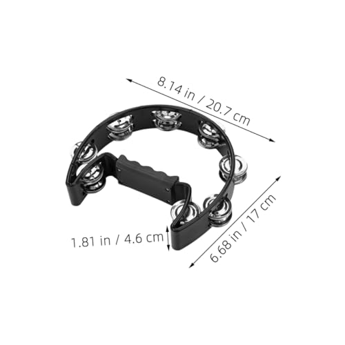 ERINGOGO Handheld Tambourine 16 Jingles Musical Instrument for Wedding Party Christmas and Classroom