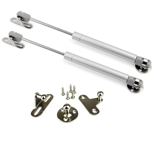 Image of RAB Gas Pumps, Gas Struts, Gas Shocks Lift Support for Cabinet (Code- Gas Pump normal, Size- 12 inch Load Capacity:- 25 kg, Color- Black, Pack of 1 Set of 2 PCS)