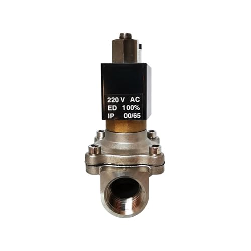 Électrovanne normalement ouverte DN20 3/4, vanne d'eau électrique inox haute température - 6
