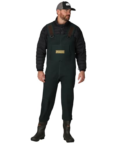 FROGG TOGGS Men's Amphib Neoprene Waterproof Fishing Bootfoot Chest Wader for Fishing, Cleated, 12