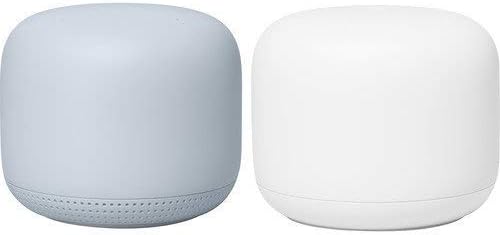 Google - Nest WiFi - WiFi Router (2-Pack in Mist) (Renewed)