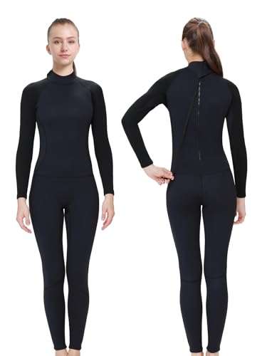 REALON Women's Mens Full Wetsuit 2mm Neoprene Back Zipper Swimming Surfing Diving Snorkeling Wet...