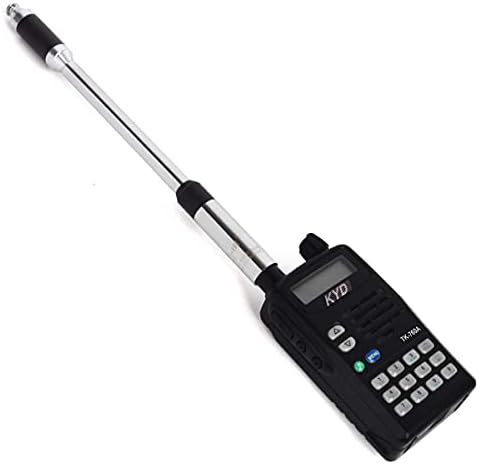 TWAYRDIO Dual Band Telescopic Antenna SMA-Male VHF/UHF 2m 70cm Extendable Walkie Talkie Antenna for YAESU VX-3R VX-6R FT-2DR TYT MD380 WouXun KG-UV6D KG-UV8D 2 Way Radio