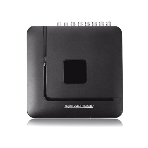 Staeekkzy DVR Analógico IP AHD TVI CVI 5 en 1 de 8 Canales y 1080N. Compatible con Reproducción de 8 Canales AHD 1080N. Enchufe Europeo. EU Plug