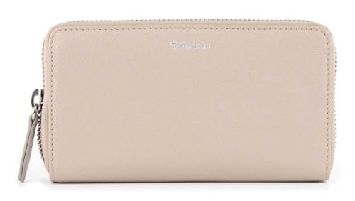 Porte-monnaie Tamaris Amanda en cuir beige céramique avec fermeture éclair