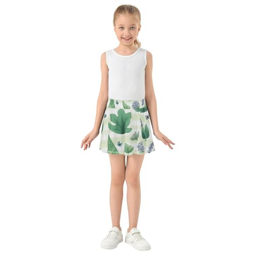 Girls Tennis Skirts with Shorts Flowy Skorts for Little Girl Kids Pleated Skort with Pockets3