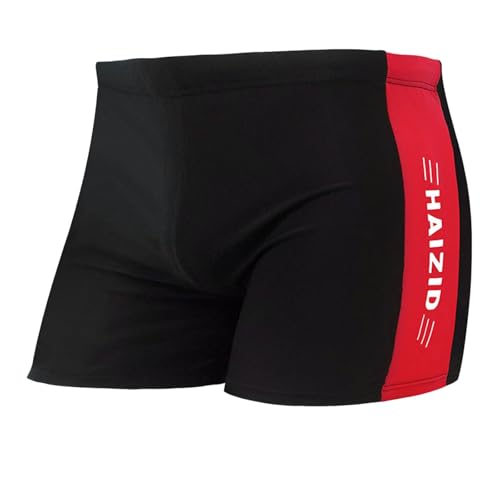 Mens Swim Athletic Swimwear Quick-Dry Trunks Shorts Durable Sports Swimsuits - Elastic Waist Competition Swimming