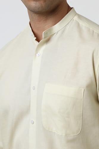 Image of Van Heusen Men Cotton Solid Regular Fit Shirt