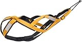 OUlxxluo Arnés de tracción para Mascotas, arnés de Trineo para Perros, arnés de esquí para Perros medianos y Grandes, arnés de Trineo para Perros Reflectante Impermeable,3XL,Yellow