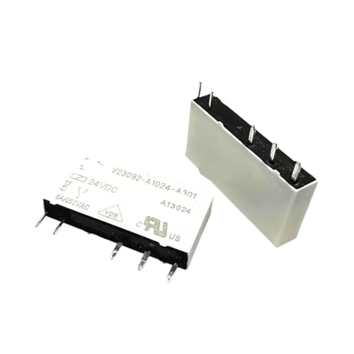 Relé de potencia 24VDC V23092-A1024-A301 con conmutación estable de 6A para automatización 1