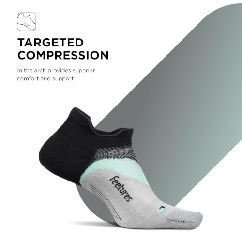 Image of Feetures Elite Light Cushion No Show Tab Sock Wave