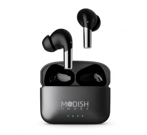 Image of ModishOmbre Jazz Earbuds with Dual Mic Active ENC & Touch Control | 50 Hrs Battery | 40 MS Latency Gaming Headset | 5.3v Bluetooth | Sweat Resistance | ExtraBass Earbuds | 13mm Drivers