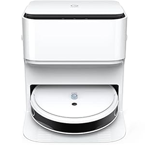 yeedi mop station 2-in-1 zuig- en dweilrobot, met automatisch wasstation, luchtdroging, visuele navigatie, kamerkaart, tapijtenherkenning, drukslagen dweilfunctie