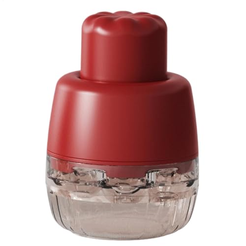 Cherry Pitter Multiple, tipo empuje, descorazonador de fechas rojas, con diseño de 7 agujeros, ergonómico y fácil de usar, 9,6 x 14,5 cm, rojo/naranja/amarillo, para dátiles, uvas, espino