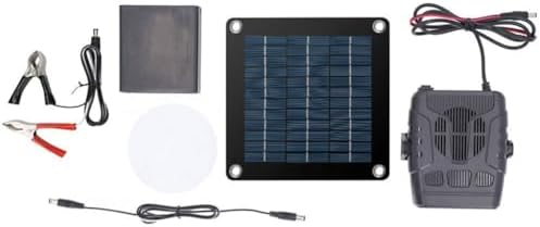 Feegow Tavuk Köpek Evi Kedi Barınağı Küçük Sera için Güneş Isıtıcı, Taşınabilir Akülü Sıcak Hava Üfleyici, Kış Evcil Hayvan Bakımı Açık Bahçe (A) - Görsel 3