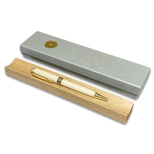 【itemo】ペントレイ ペン置き ボールペンセット ナチュラルウッド トレー アーチ形状デザイン おしゃれなデスクアクセサリー ギフトボックス シンプル 文房具