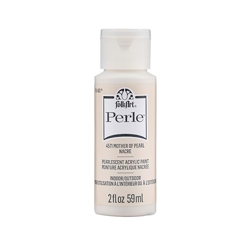FolkArt Perle Acrylic Craft Paint, Mother of Pearl, 2 fl oz