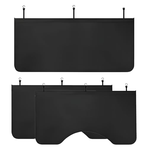 Pxobiug 3PCS Magnetic Fender Covers for Mechanics, Double-Layer PU Leather Car Fender Protectors w/Hooks & Sew in Magnets, Anti-Scratch Vehicle Fenders Protective Mats for Bodywork (Large)