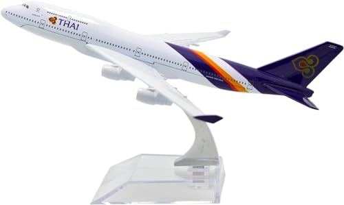 E Shopping Only for Display Diecast Aeroplane Scale Model Size -16 Cm Multicolor (Thai Airways)