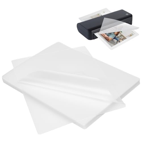 NBEADS 100 Stück Foto Heiß Laminierfolien, 18.7x13.5x0.01cm Transparent Laminierbeutel Folie Fotoschutzfolien Heiße Laminatbeutel Blätter für versiegelte Foto Karte Unterlagen Visitenkarten