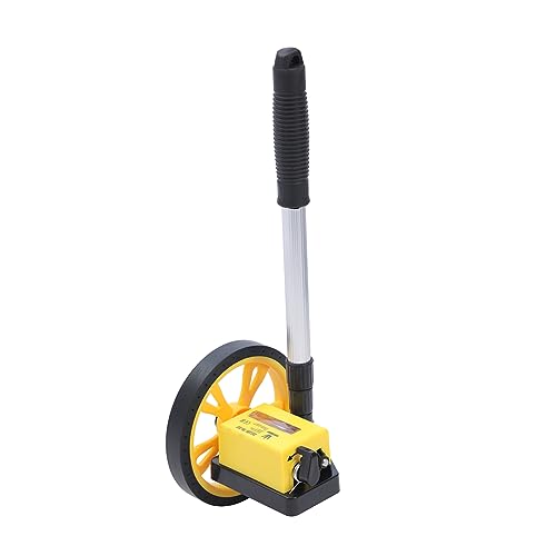 TOPWAY Mechanical Distance Measuring Messrad meterzähler Entfernungsmessrad 99999.9m mit Teleskopgriff aus Aluminiumlegierung, Rollrad mit 159 mm Durchmesser und Tragetasche, für Straßenvermesser