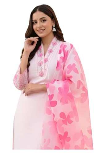 Kurta pour femme en Chanderi rose costume traditionnel haut de gamme taille S