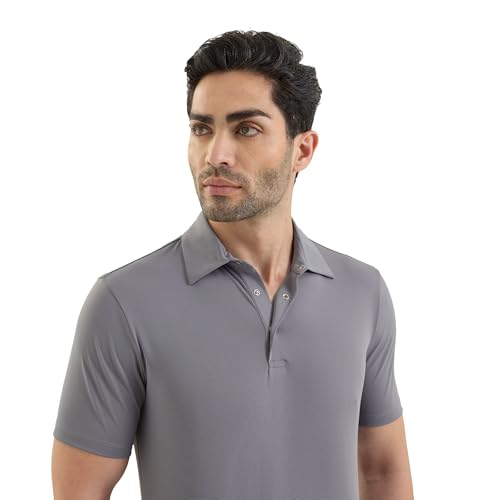 Image of Mauve Mens Smart Stretch Polo | Comfortable Work & Casual | Breathable | All-Day Wear