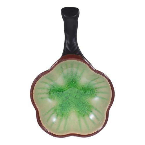 TEHAUX Tintero Multifuncional de Cerámica Porcelánica Verde Soporte para Pinceles, Bandeja Compacta para Caligrafía China y Japonesa, Accesorio Portátil para Suministros de Arte Sumi-e