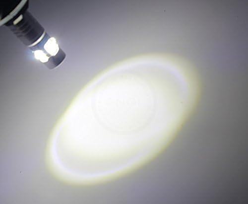 SNGL H3 Super Bright LED DRL Fog Light bulbs - Plug-and-Play - 6000K Cool White (Pack of 2)