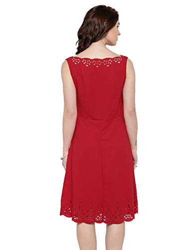 Image of RARE Women Black Solid A-Line Dress (EP1422A)