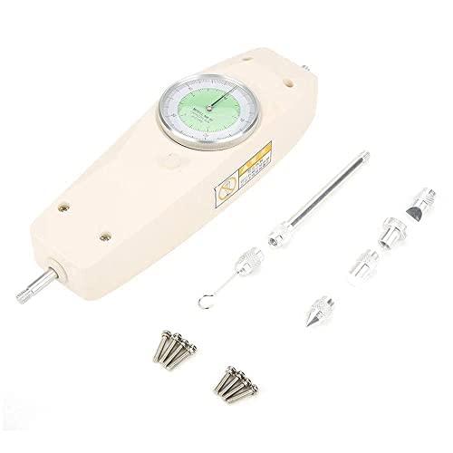 Push Pull Force Gauge Pointer Force Meter Detector Tester with Rod Journey 10mm Max Load 10KG 22Lb Load Graduation Value 0.1KG 0.1Lb