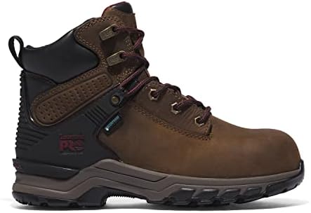 Timberland Women's Hypercharge 6 Inch Composite Safety Toe Waterproof 6 NT WP, Brown/Purple, 10 | Image 5