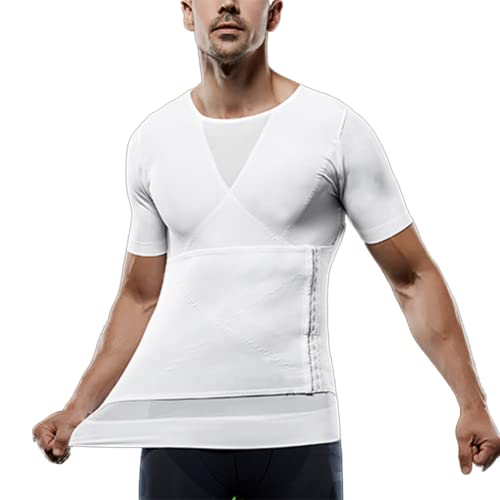 T-Shirt Compression Homme Poitrine Minceur sous vos Habits