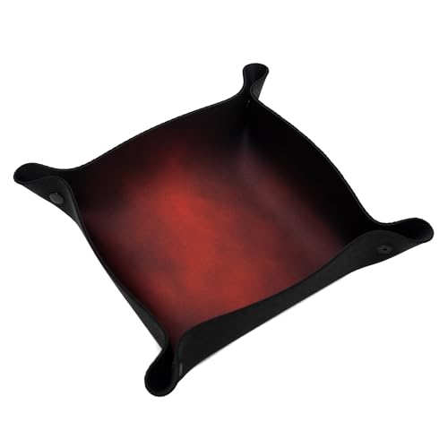 Bandeja de dados para jogos de mesa e RPG - Warhammer, canção de gelo e fogo, Age of Sigmar - fumo vermelho