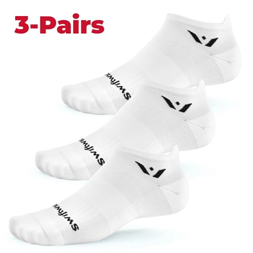 Swiftwick- ASPIRE (3 Pairs) No-Show Running Socks, Cycling Socks, Compression Fit2