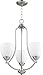 Quorum International Barkley 3-LT Chandelier - Satin Nickel - 6069-3-65