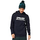 Oakley Men's Rider Long 2.0 Hoodie, Black/White, L