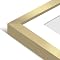 Americanflat 14x14" Picture Frame - Slim White Square Frame With Mat For 4x6 Or Display 14x14 Photo, Polished Plexiglass, Wall Mount - View #5