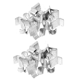 Vaguelly 20 Pezzi Clip Supporto Mensola in Acciaio Inossidabile Staffe Resistenti per Scaffali Ufficio Armadio e Libreria Fissaggio Sicuro e Facile Installazione per Ripiani e Separé
