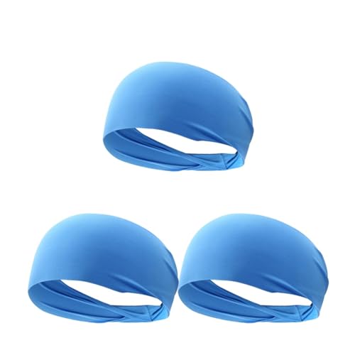 Bandeaux de sport extensibles bleu foncé pour retenir les cheveux