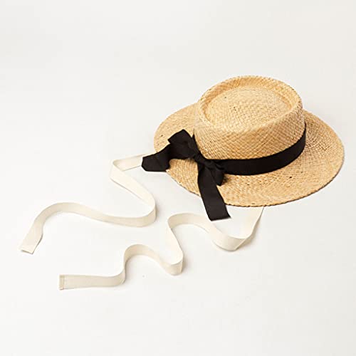 Boys Girls Straw for Sun Lightweight Panama Hat Raffia Braid for Sun Caps Straps Adjust Kids Daily Accessorie Multicolor4