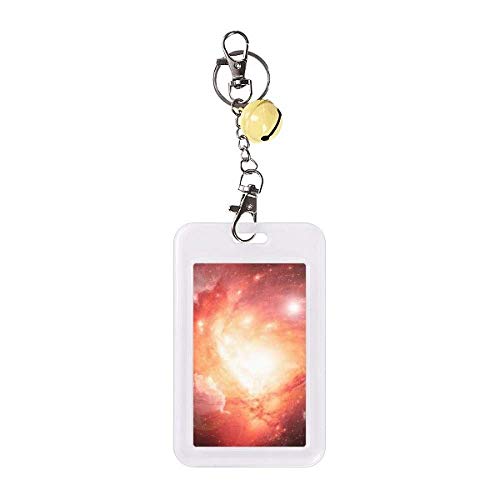 Étui de protection pour carte de crédit nébuleuse galaxie rose rigide