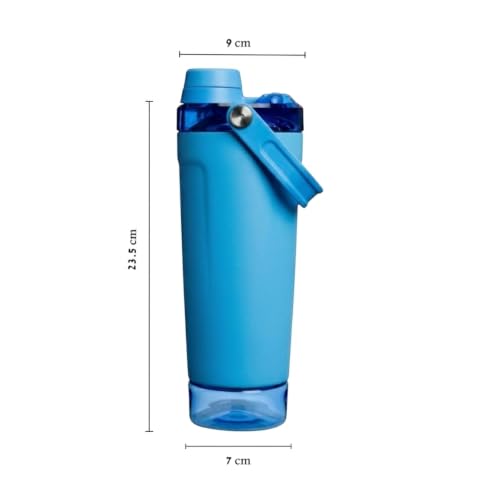 Image of Stainless Steel Leakproof Protein Shaker & Sports Bottle | Blue | 600ml
