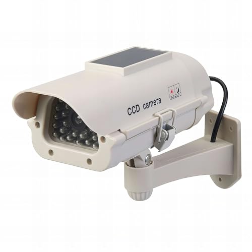 Silverline 614458 Caméra de surveillance factice solaire avec LED