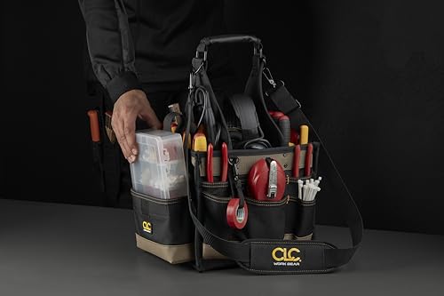 Custom Leathercraft 1526 25 Pocket Electrical and Maintenance Tool Carrier