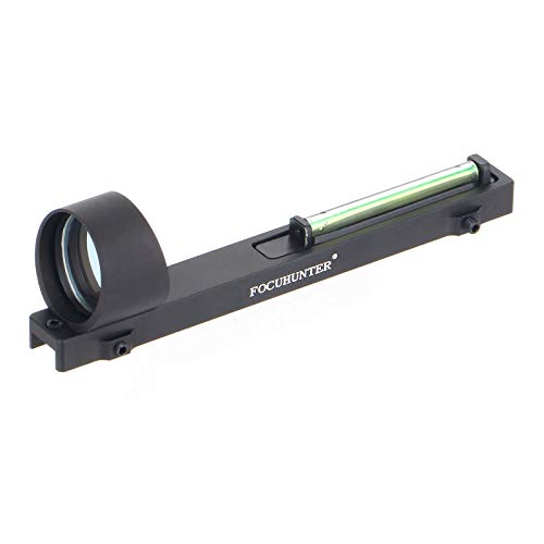FOCUHUNTER 1x28mm Fibre optique verte visée de fusil à point holographique Fusil de chasse pour...