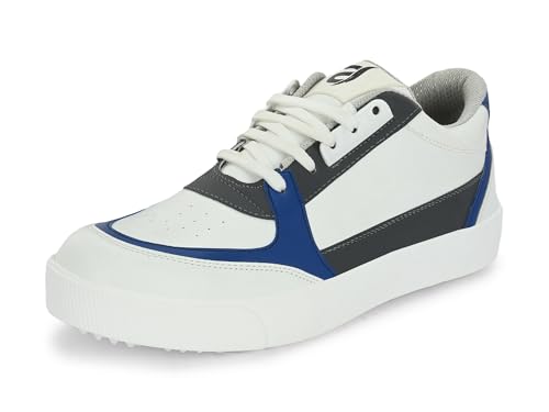 Server Sneaker Casual Shoes for Men S67 Soft Cushion Insole, Slip-Resistance, Dynamic Feet Support, Arch Support & Perfect for Casual Wear White/Blue UK/ind 7 (B0CLVPN5H7) Amazon Price History, Amazon Price Tracker