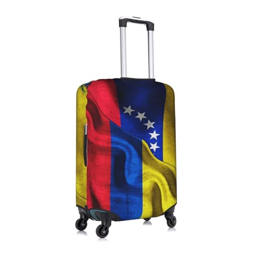 Venezuelan Venezuela Flag Colombian Colombia Flag Travel Luggage Cover Washable Suitcase Case Suitcase Protector Fit Luggage Cover Large3